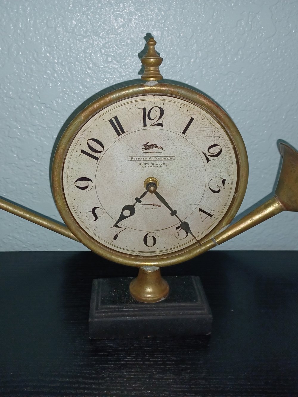 Brass Timeworks Mantel Horn Clock